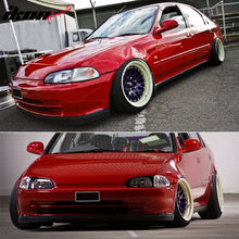 Load image into Gallery viewer, 1992-1995 Honda Civic Sedan 4-Door Unpainted Black Front Bumper Lip PU