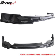 Load image into Gallery viewer, 1988-1990 Honda CRX Type S Matte Carbon Fiber Front Bumper Lip Spoiler