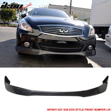 Load image into Gallery viewer, 2010-2013 Infiniti G25 G37 4Dr Sedan EVO Front Bumper Lip Spoiler PU