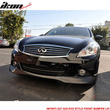Load image into Gallery viewer, 2010-2013 Infiniti G25 G37 4Dr Sedan EVO Front Bumper Lip Spoiler PU