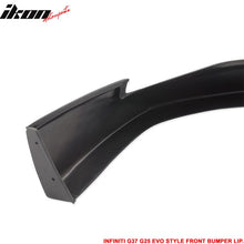 Load image into Gallery viewer, 2010-2013 Infiniti G25 G37 4Dr Sedan EVO Front Bumper Lip Spoiler PU