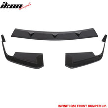 Load image into Gallery viewer, 2014-2017 Infiniti Q50 Q50S Sport Model Painted Front Bumper Lip ABS