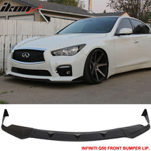 Load image into Gallery viewer, 2014-2017 Infiniti Q50 Q50S Sport Model Painted Front Bumper Lip ABS