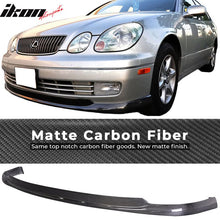 Load image into Gallery viewer, 1998-2005 Lexus GS300 GS400 VIP Style Matte Carbon Front Bumper Lip
