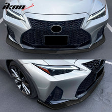 Load image into Gallery viewer, 2021-2023 Lexus IS350 F Sport Front Lip Spoiler Black ABS