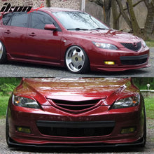 Load image into Gallery viewer, 2007-2009 Mazda 3 MS Style Unpainted Black Front Bumper Lip Spoiler PU