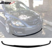Load image into Gallery viewer, 2007-2009 Mazda 3 Type-K Black Front Bumper Lip Splitter PU Sedan