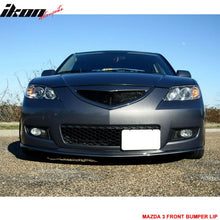 Load image into Gallery viewer, 2007-2009 Mazda 3 Type-K Black Front Bumper Lip Splitter PU Sedan