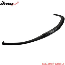 Load image into Gallery viewer, 2007-2009 Mazda 3 Type-K Black Front Bumper Lip Splitter PU Sedan