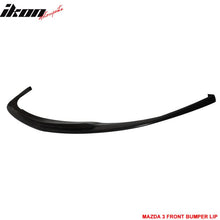 Load image into Gallery viewer, 2007-2009 Mazda 3 Type-K Black Front Bumper Lip Splitter PU Sedan