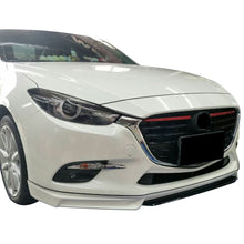 Load image into Gallery viewer, 2017-2018 Mazda 3 4Dr 5Dr MK Style Front Bumper Lip Spoiler ABS