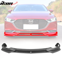 Load image into Gallery viewer, 2019-2020 Mazda 3 4DR Front Bumper Lip Spoiler PP Sedan