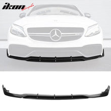 Load image into Gallery viewer, 2015-2020 Benz W205 C Class C63 AMG Unpainted Black Front Bumper Lip