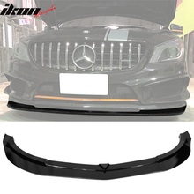 Load image into Gallery viewer, 2014-2016 Benz C117 CLA Class Revo Style Gloss Black Front Bumper Lip