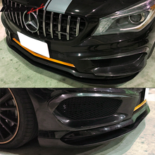 Load image into Gallery viewer, 2014-2016 Benz C117 CLA Class Revo Style Gloss Black Front Bumper Lip