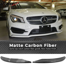 Load image into Gallery viewer, 2013-2016 Benz C117 CLA Class Carbon Fiber Front Bumper Lip Aprons