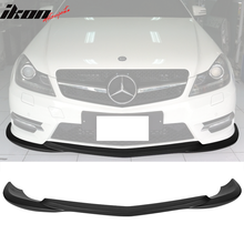 Load image into Gallery viewer, 2012-2014 Benz W204 C Class GH Style Matte Black Front Bumper Lip ABS