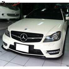 Load image into Gallery viewer, 2012-2014 Benz W204 C Class GH Style Matte Black Front Bumper Lip ABS