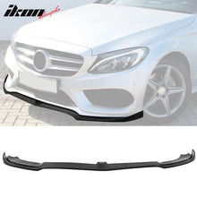 Load image into Gallery viewer, 2015-2018 Benz W205 Sport DP Style Unpainted Black Front Bumper Lip PU
