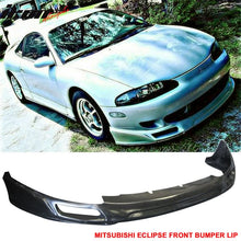 Load image into Gallery viewer, 1995-1996 Mitsubishi Eclipse JDM Black Front Lip Splitter Spoiler PU