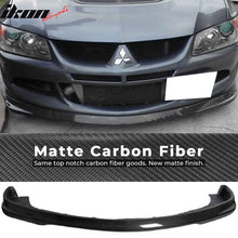 Load image into Gallery viewer, 2003-2005 Mitsubishi EVO 8 Matte Carbon Fiber Front Bumper Lip