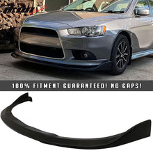 Load image into Gallery viewer, 2009-2015 Mitsubishi Lancer CS Unpainted Black Front Bumper Lip PU