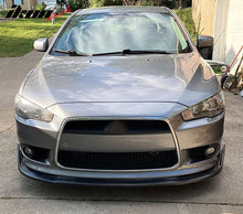 Load image into Gallery viewer, 2009-2015 Mitsubishi Lancer CS Unpainted Black Front Bumper Lip PU