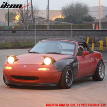Load image into Gallery viewer, 1990-1997 Mazda Miata GV Type2 Unpainted Black Front Bumper Lip PU