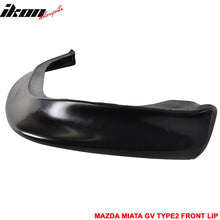 Load image into Gallery viewer, 1990-1997 Mazda Miata GV Type2 Unpainted Black Front Bumper Lip PU