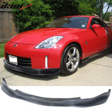 Load image into Gallery viewer, 2006-2009 Nissan 350Z GT Style Unpainted Black Front Bumper Lip PU