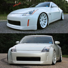Load image into Gallery viewer, 2003-2005 Nissan 350Z ING-S Style Unpainted Black Front Bumper Lip PU