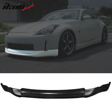 Load image into Gallery viewer, 2003-2005 Nissan 350Z ING-S Style Unpainted Black Front Bumper Lip PU