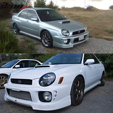 Load image into Gallery viewer, 2002-2003 Subaru Impreza V3 Style Unpainted Black Front Bumper Lip PU