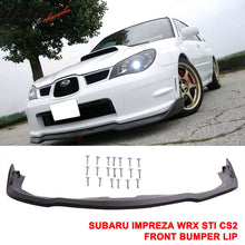 Load image into Gallery viewer, 2006-2007 Subaru Impreza WRX Front Lip CS2 Style Car Spoiler Lip PP