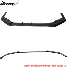 Load image into Gallery viewer, 2015-2017 Subaru WRX STI MP MPX Painted Front Bumper Lip ABS