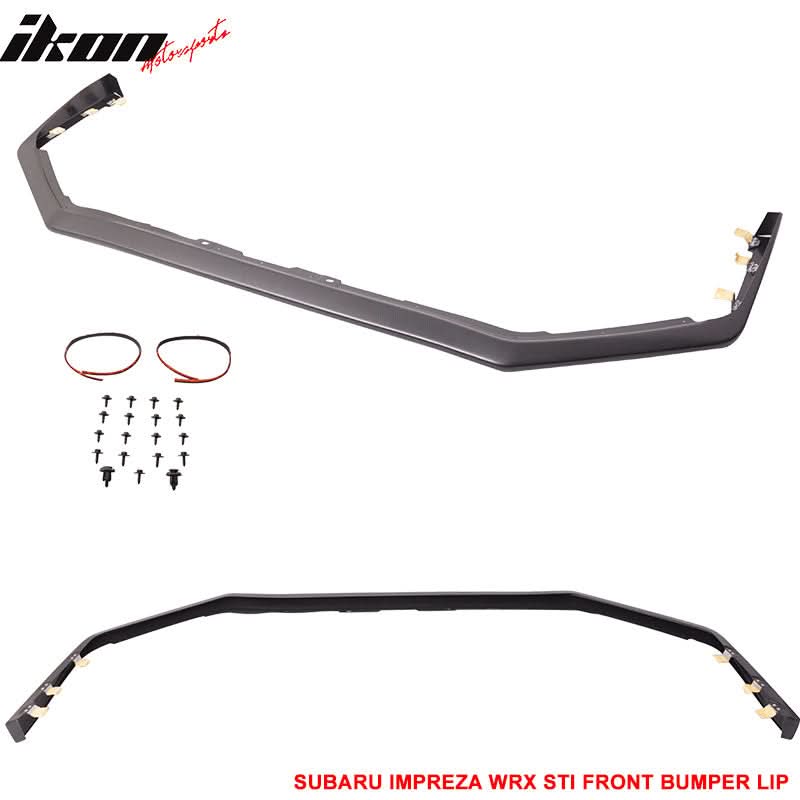 2015-2017 Subaru WRX STI Carbon Paint Front Bumper Lip Spoiler ABS