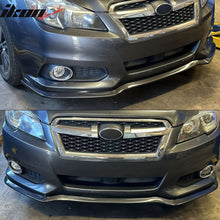 Load image into Gallery viewer, 2013-2014 Subaru Legacy SM Style Black Front Bumper Lip Spoiler PU