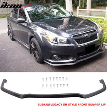 Load image into Gallery viewer, 2013-2014 Subaru Legacy SM Style Black Front Bumper Lip Spoiler PU