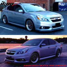 Load image into Gallery viewer, 2013-2014 Subaru Legacy SM Style Black Front Bumper Lip Spoiler PU