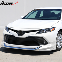 Load image into Gallery viewer, 2018-2020 Toyota Camry LE MD Style Front Bumper Lip With Chrome Trim