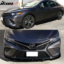 Load image into Gallery viewer, 2018-2020 Toyota Camry SE Style 3PCS Front Bumper Lip PP