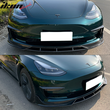 Load image into Gallery viewer, 2017-2023 Tesla Model 3 4PC Front Bumper Lip Spoiler