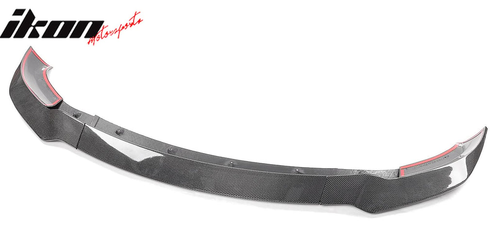 2017-2023 Tesla Model 3 Track Pack Gloss Black Front Lip Carbon Fiber