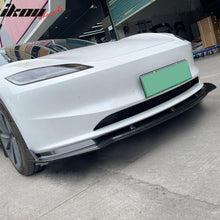Load image into Gallery viewer, 2024-2025 Tesla Model 3 IKON Style 3PC Front Bumper Lip PP