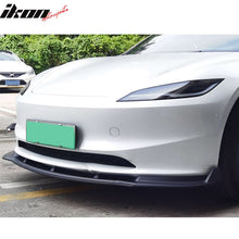 Load image into Gallery viewer, 2024-2025 Tesla Model 3 IKON Style 3PC Front Bumper Lip PP