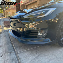 Load image into Gallery viewer, 2017-2020 Tesla Model S IKON Style Front Bumper Lip Carbon Fiber