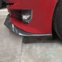 Load image into Gallery viewer, 2017-2021 Tesla Model S Track Pack Carbon Fiber 3PC Front Bumper Lip