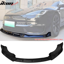 Load image into Gallery viewer, 2021-2024 Tesla Model S IK Style 3PCS Front Bumper Lip Painted PP