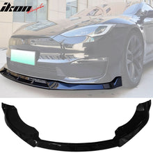 Load image into Gallery viewer, 2021-2024 Tesla Model S IK Style 3PCS Front Bumper Lip Painted PP