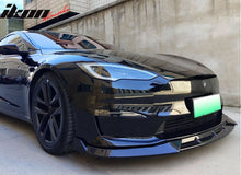 Load image into Gallery viewer, 2021-2024 Tesla Model S IK Style 3PCS Front Bumper Lip Painted PP